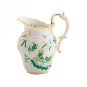 Ginori Oro Di Doccia Green Coffee Milk Jug - 8 oz.